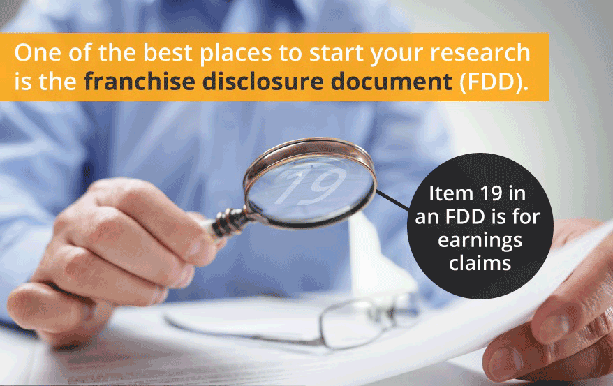 One of the best places to start your research is the franchise disclosure document (FDD)